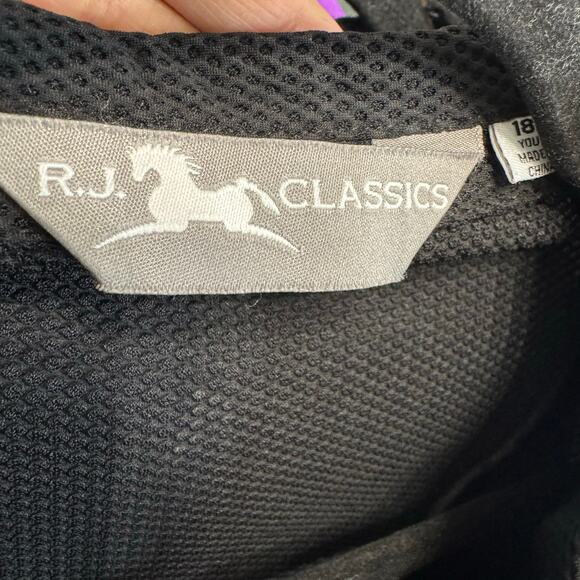 R.J. Classics Harmony Mesh Show Coat Blazer Stretch Riding Equestrian Black 18R - Picture 14 of 16
